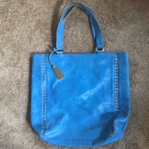 BCBGMaxaZaria blue vintage leather bag